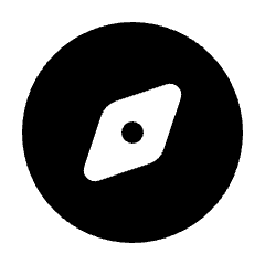 Explore Fill Icon from Rounded Fill - Streamline Material Set