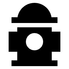 Fire Hydrant Fill Icon from Sharp Fill - Streamline Material Set