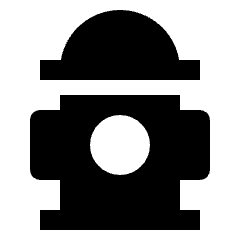 Fire Hydrant Fill Icon from Outlined Fill - Streamline Material Set