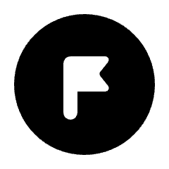 Flag Circle Fill Icon from Rounded Fill - Streamline Material Set