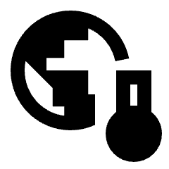 Global Warming Fill Icon from Sharp Fill - Streamline Material Set
