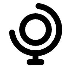 Globe Alt Icon from Rounded Line - Material Pro Set