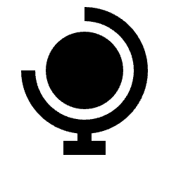 Globe Alt Fill Icon from Outlined Fill - Material Pro Set