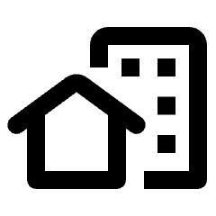 Home Work Icon from Rounded Line - Streamline Material Set