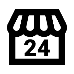 Local Convenience Store Icon from Sharp Line - Material Pro Set