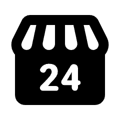 Local Convenience Store Fill Icon from Rounded Fill - Streamline Material Set