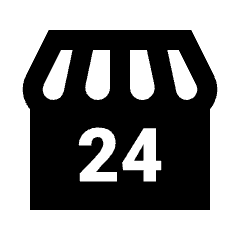 Local Convenience Store Fill Icon from Sharp Fill - Streamline Material Set