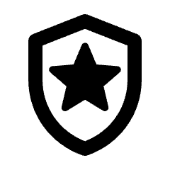 Local Police Icon from Outlined Line - Streamline Material Set