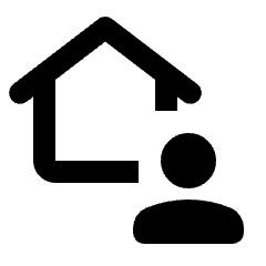 Location Away Icon from Rounded Line - Streamline Material Set