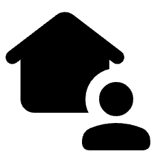Location Away Fill Icon from Rounded Fill - Streamline Material Set