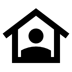 Location Home Icon from Sharp Line - Streamline Material Set