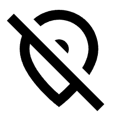 Location Off Icon from Outlined Line - Streamline Material Set