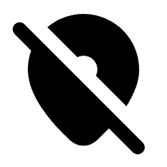 Location Off Fill Icon from Rounded Fill - Material Pro Set