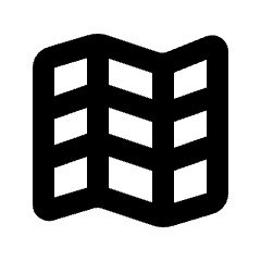 Map Grid Fill Icon from Rounded Fill - Streamline Material Set