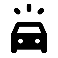 Minor Crash Fill Icon from Rounded Fill - Material Pro Set