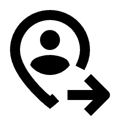 Move Location Icon from Outlined Line - Streamline Material Set