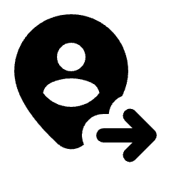 Move Location Fill Icon from Rounded Fill - Streamline Material Set