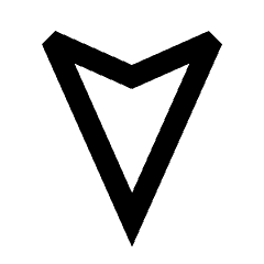 Navigation South Icon from Sharp Line - Material Pro Set