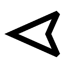 Navigation West Icon from Sharp Line - Material Pro Set