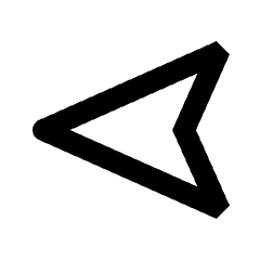 Navigation West Icon from Outlined Line - Streamline Material Set
