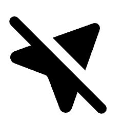 Near Me Disabled Fill Icon from Rounded Fill - Material Pro Set