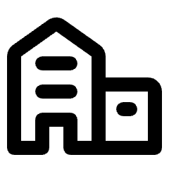 Office Building Icon from Rounded Line - Material Pro Set