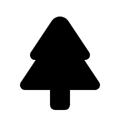 Park Fill Icon from Rounded Fill - Streamline Material Set