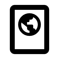 Passport Icon from Rounded Line - Streamline Material Set