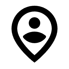 Person Pin Circle Icon from Sharp Line - Streamline Material Set