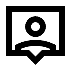 Person Pin Icon from Sharp Line - Streamline Material Set