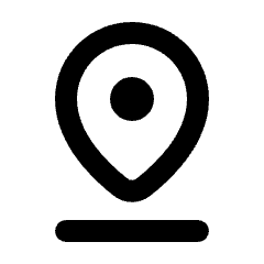 Pin Drop Icon from Rounded Line - Streamline Material Set