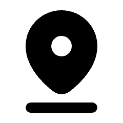 Pin Drop Fill Icon from Rounded Fill - Streamline Material Set