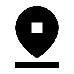 Pin Drop Fill Icon from Sharp Fill - Material Pro Set