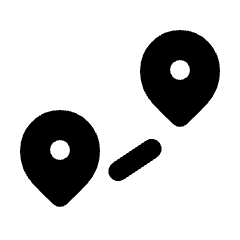 Pins Distance Fill Icon from Rounded Fill - Streamline Material Set