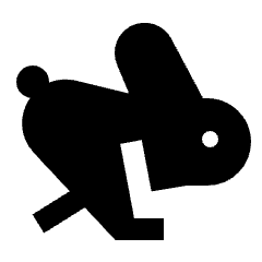 Rabbit Speed Fast Fill Icon from Outlined Fill - Streamline Material Set