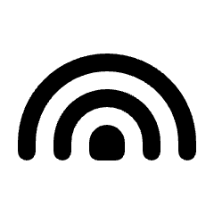 Rainbow Icon from Rounded Line - Streamline Material Set