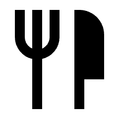 Restaurant Fill Icon from Sharp Fill - Streamline Material Set