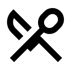 Restaurant Menu Icon from Sharp Line - Streamline Material Set