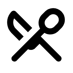 Restaurant Menu Icon from Rounded Line - Streamline Material Set