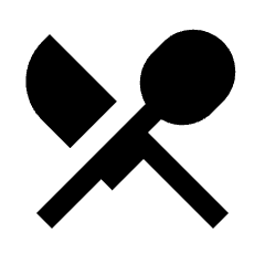 Restaurant Menu Fill Icon from Sharp Fill - Material Pro Set