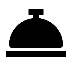 Service Bell Fill Icon from Outlined Fill - Streamline Material Set