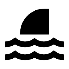 Shark Fill Icon from Sharp Fill - Streamline Material Set