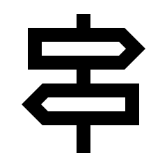 Signpost Icon from Sharp Line - Material Pro Set