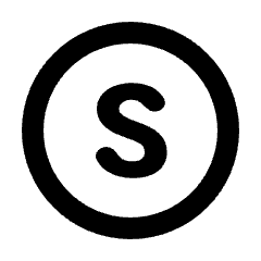 South Circle Icon from Rounded Line - Material Pro Set