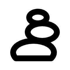 Stone Stack Icon from Rounded Line - Streamline Material Set