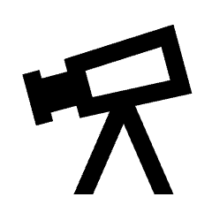 Telescope Icon from Sharp Line - Material Pro Set