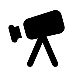 Telescope Fill Icon from Rounded Fill - Material Pro Set