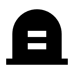 Tombstone Fill Icon from Outlined Fill - Streamline Material Set