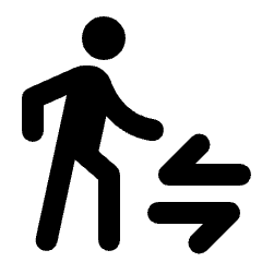 Transfer Within A Station Icon from Rounded Line - Streamline Material Set