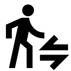 Transfer Within A Station Icon from Sharp Line - Material Pro Set